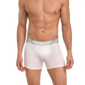 Nick Grahm White Everywhere Boxer Brief Briefs Size Small NEW NWT